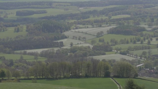 View from Baslow Edge, Baslow, Peak District National Park, Derbyshire, England, United Kingdom, Europe