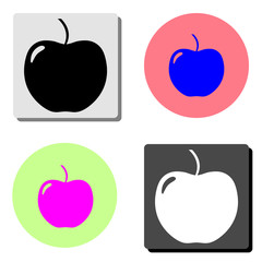 Apple. flat vector icon