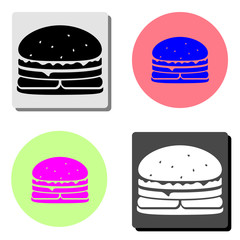Burger. flat vector icon