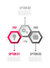 Infographic template - business timeline. Vector