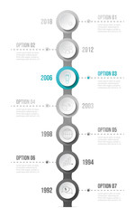 Business infograph with icons - concept of template. Vector