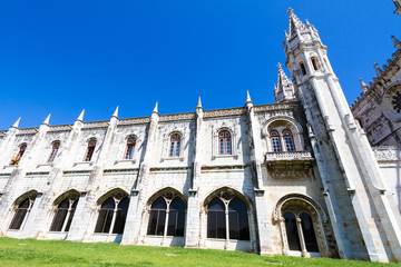 The Jeronimos Monastery (1465) in Lisbon, Portugal