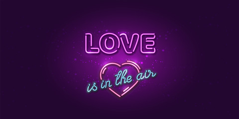 Love is in the air, Valentine's day vector illustration
