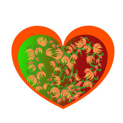 heart on white background