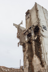 Destroyed industrial building. Fragment  © Roman