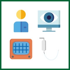 4 engineer icon. Vector illustration engineer set. worker and system icons for engineer works