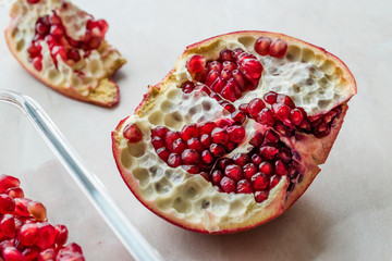 Ripe Pomegranate with Seeds