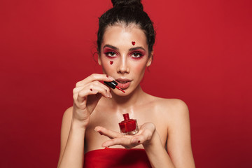 Beauty portrait of an attractive young woman