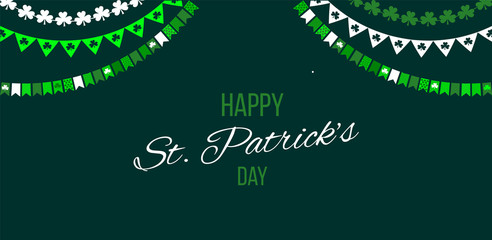 St.Patricks Day banners bakground vector illustration