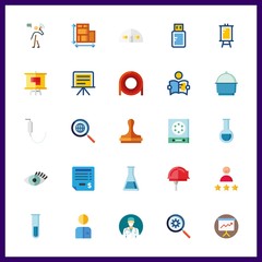 25 working icon. Vector illustration working set. paper work and talking icons for working works