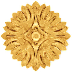 Gilded stucco, collection gold cartouche