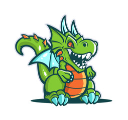 Cartoon cute dragon