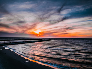 Bałtyk zachód słońca © Sławek Rakowski