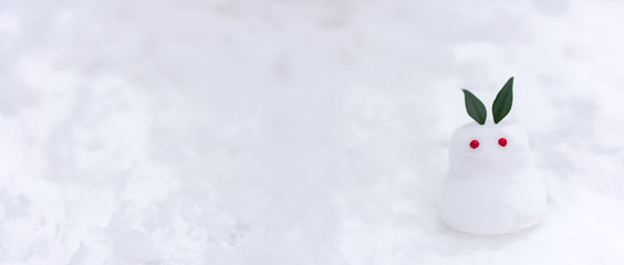 雪うさぎのイメージ