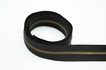 A metal zipper