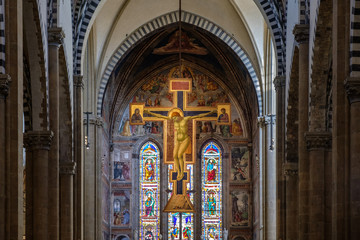 Firenze, interno santa Maria Novella