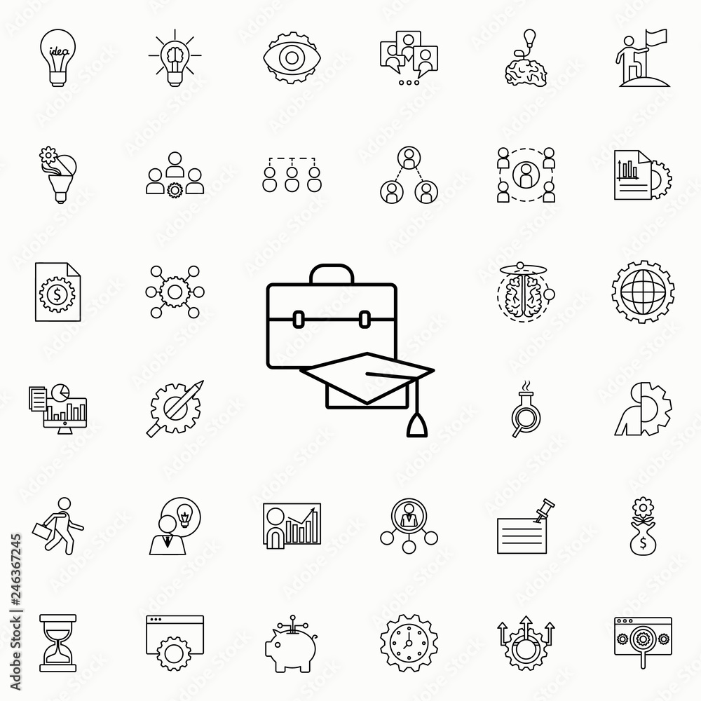 Poster training icon. startup icons universal set for web and mobile