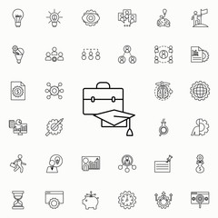 training icon. Startup icons universal set for web and mobile