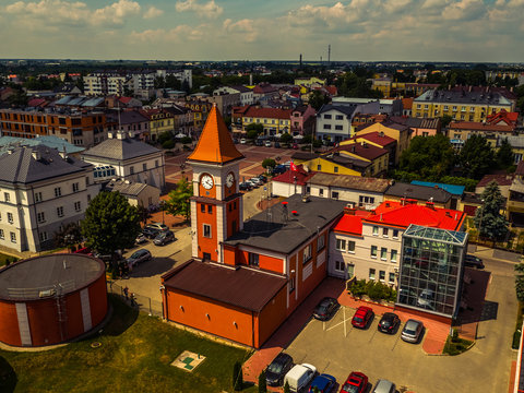 Warka Miasto ujęcia powietrzne