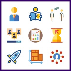 project icon. discussion and manager vector icons in project set. Use this illustration for project works.