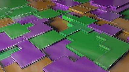 Geometry Abstract background. Illustration of Wallpapers. 3Drendering