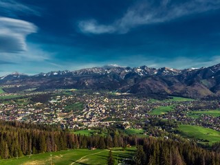 Zakopane Tatry panorama z drona © Sławek Rakowski