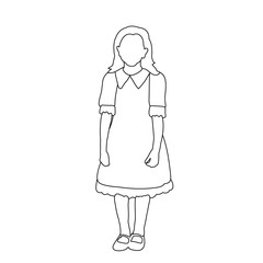 simple sketch of a child