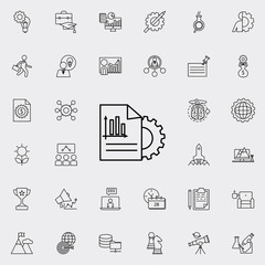 report management icon. Startup icons universal set for web and mobile