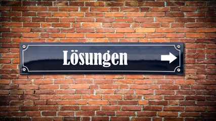 Fototapeta premium Schild 404 - Lösungen