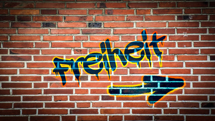 Obraz premium Schild 394 - Freiheit