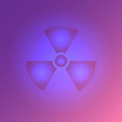 danger hazard nuclear icon radioactive sign attention uranium atomic illustration vector eps 10