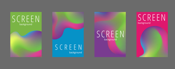 Fototapeta premium Kolorowe tło geometryczne. Płyn kształtuje kompozycję. Wektor Eps10.