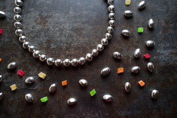 Candy frames on the tile