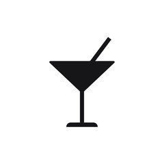 Cocktail vector icon, drink icon