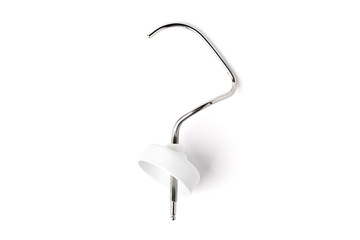 Mixer whisk for food processor isolated on white background. 