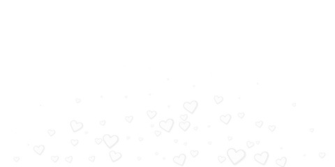 White heart love confettis. Valentine's day explos