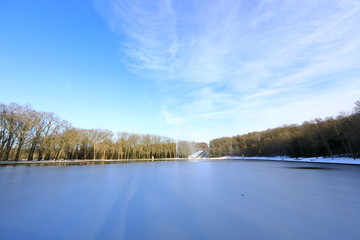 PARIS - France - Snow cover in Sceaux Park after storm Gabriel (30 JAN 2019)