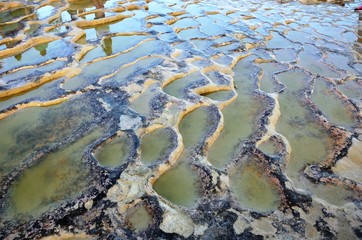 Waterfalls of Hierve el Agua in Oaxaca, Mexico
