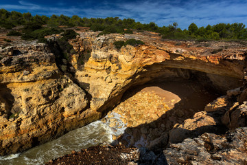 PORTUGAL, ALGARVE, Praia de Benagil, Lagoa