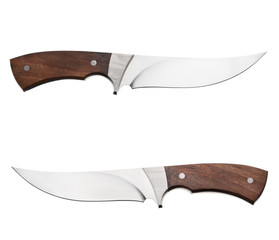 Hunting knife isolated on white