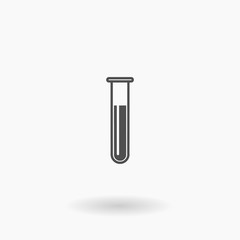 Test Tube Vector Icon Illustration Symbol