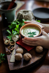 soup in a pot