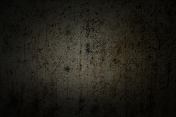 dark background and wallpaper or texture of paper wall or floor cement old and stain has dim light...