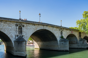 Beautiful cityscape with the famous Seine river