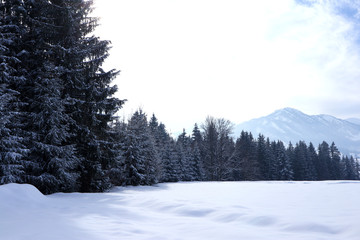 Landschaft mit jeder Menge Schnee