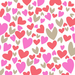 Abstract of hearts shape, Illustration art design. Vector design for Valentine's greeting card.
