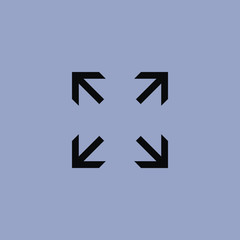 Fototapeta premium Arrow icon isolated sign symbol and flat style for app, web and digital design. Vector illustration.