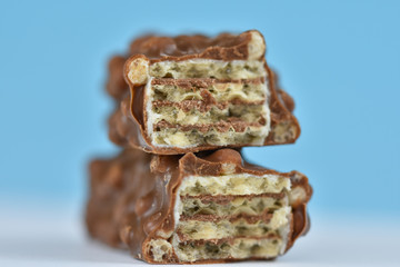 wafers with chocolate