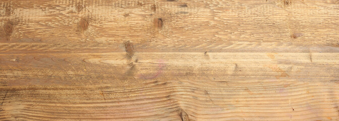 Wood plank, floor or wall, natural board background, banner