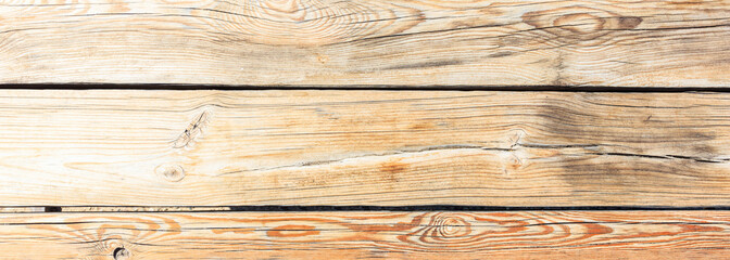 Obraz na płótnie Canvas Wood planks, floor or wall, natural board background, banner